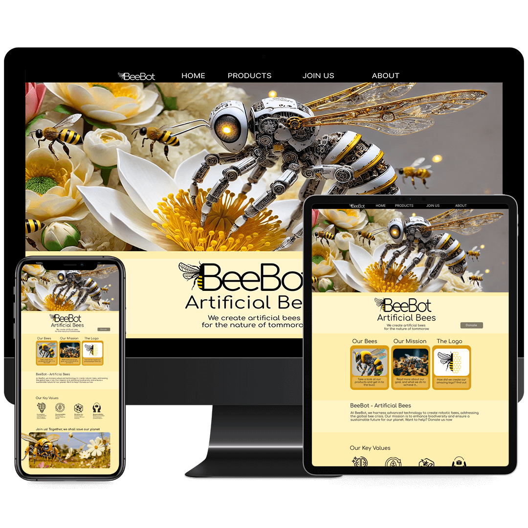 דף נחיתה לחברת סטארט-אפ